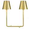 Lampada da tavolo Bio in ottone satinato di Aldo Cibic