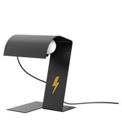 Lampada da Tavolo Blitz 1969 in Acciaio Nero