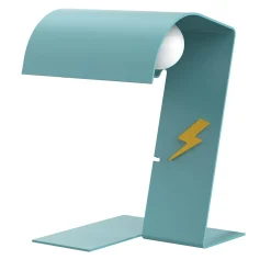 Lampada da Tavolo Blitz 1969 in Acciaio Blu