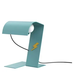 Lampada da Tavolo Blitz 1969 in Acciaio Blu