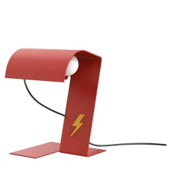 Lampada da Tavolo Blitz 1969 in Acciaio Rosso