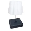 Lampada da tavolo blu a base quadrata grande