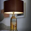 Lampada da tavolo Boccadirosa in cristallo perlato oro