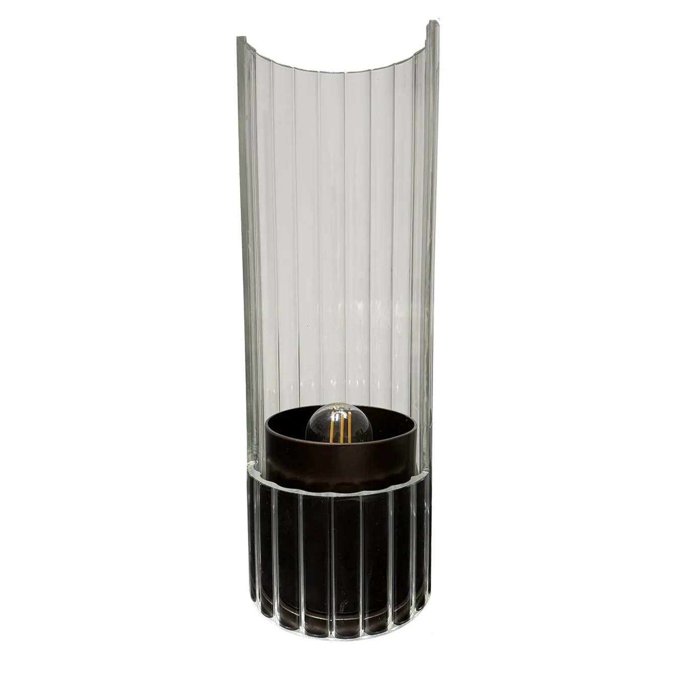 Lampada da tavolo Bon Ton in vetro Pirex trasparente