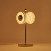 Lampada da tavolo Butterfly in ottone lucido e alabastro