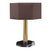 Lampada da tavolo Castel bassa con base in marmo