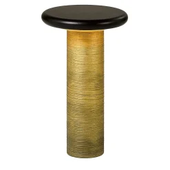 Lampada da tavolo Chiodo in resina spazzolata oro