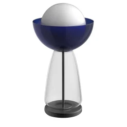 Lampada da tavolo Cioppo blu e nera