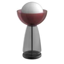 Lampada da tavolo Cioppo rossa e nera