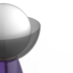 Lampada da tavolo Cioppo viola e grigio