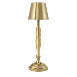 Lampada da tavolo Classic a LED ricaricabile in oro lucido