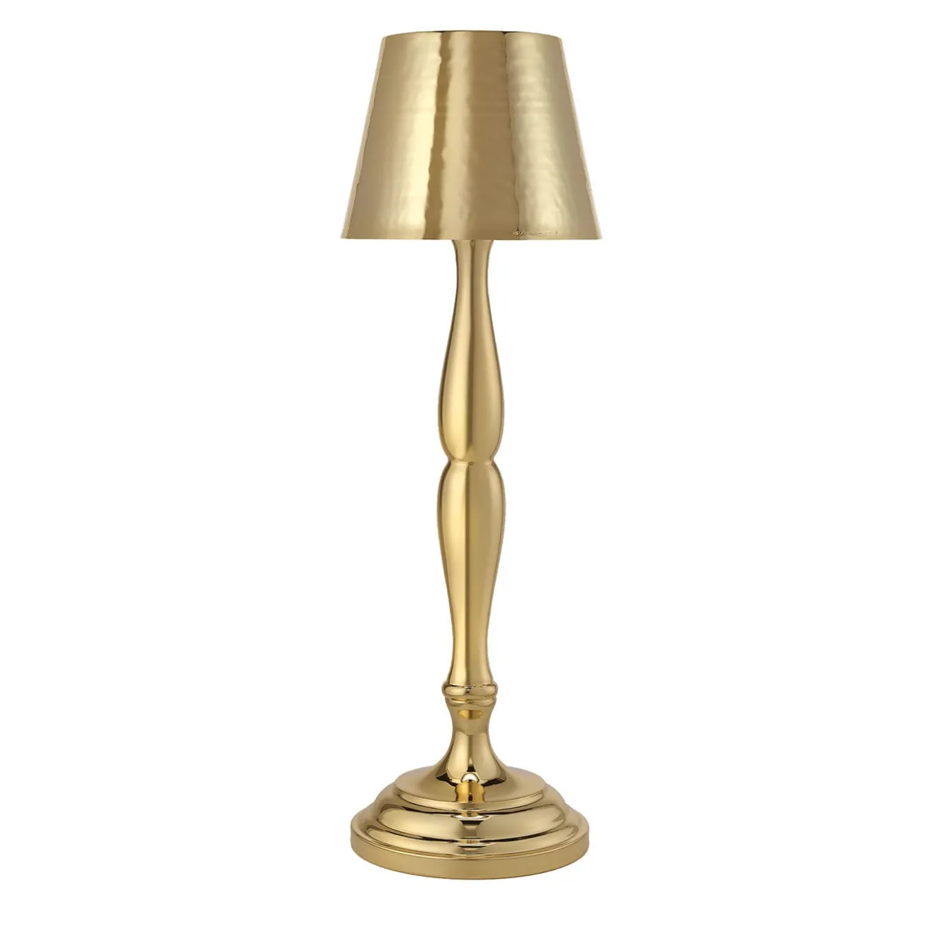 Lampada da tavolo Classic a LED ricaricabile in oro lucido