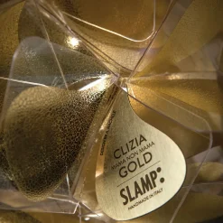 Lampada da tavolo Clizia Mama Non Mama oro e bianco