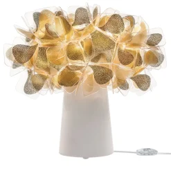 Lampada da tavolo Clizia Mama Non Mama oro e bianco