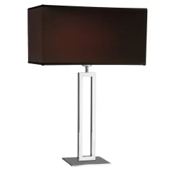 Lampada da tavolo Cobalto nero cromato