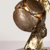 Lampada da tavolo Conifer in bronzo e ottone