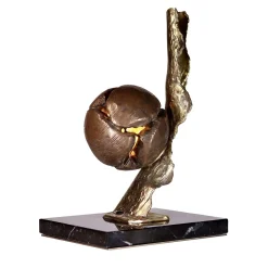 Lampada da tavolo Conifer in bronzo e ottone