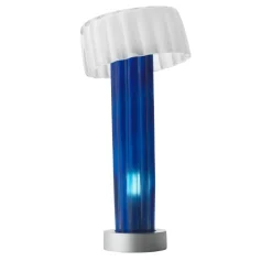 Lampada da tavolo contemporanea blu