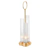 Lampada da tavolo contemporanea a 3 diffusori in oro