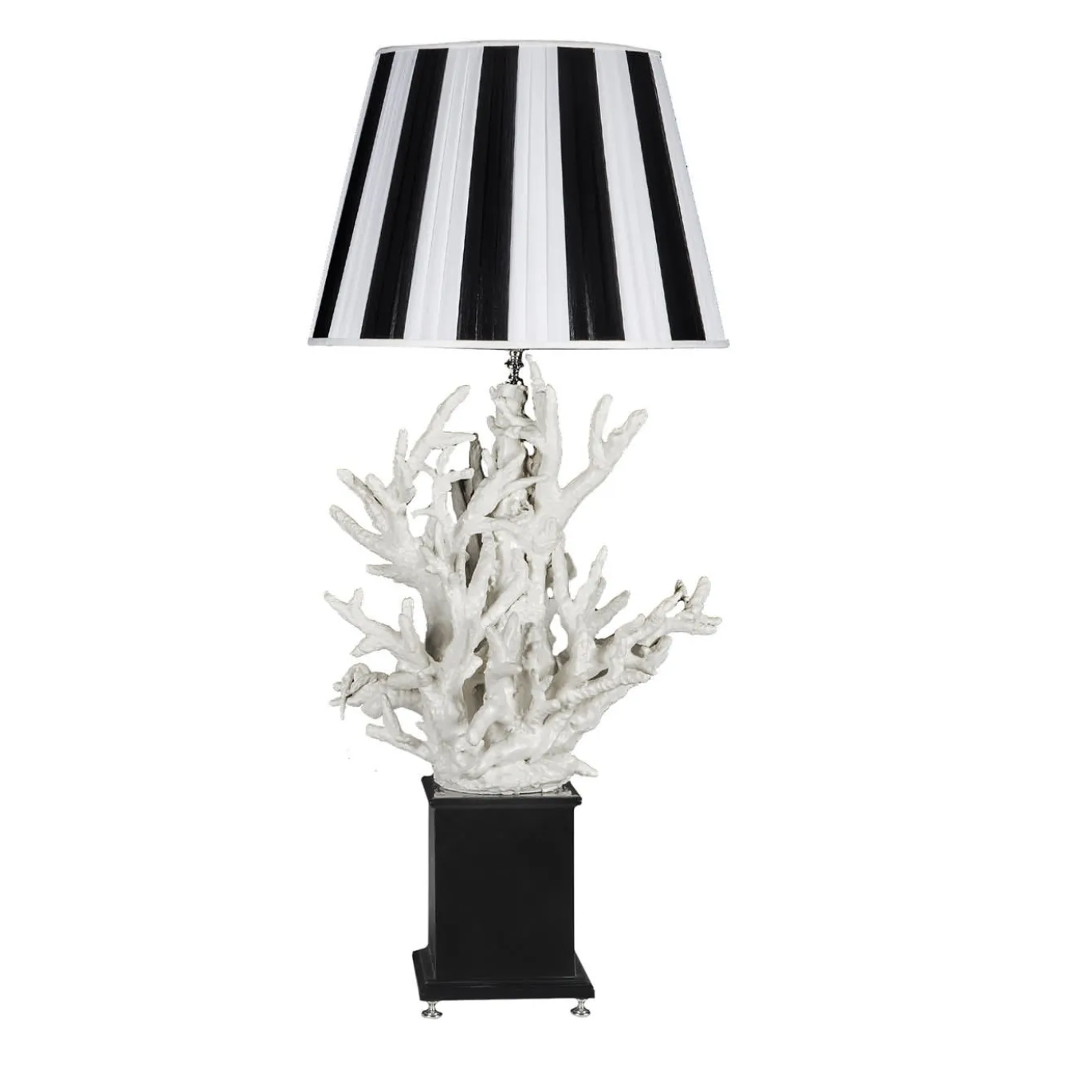 Lampada da tavolo Corallo in bianco e nero di Antonio Fullin