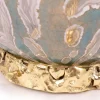 Lampada da Tavolo Crown in Vetro di Murano Denim