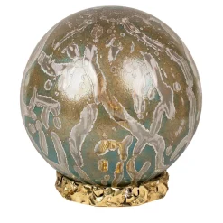 Lampada da Tavolo Crown in Vetro di Murano Denim