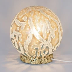 Lampada da Tavolo Crown in Vetro di Murano Denim