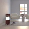 Lampada Da Tavolo CS in Marmo Rosso Levanto di Sissy Daniele