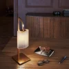 Lampada da Tavolo Cuspide in Vetro Bianco