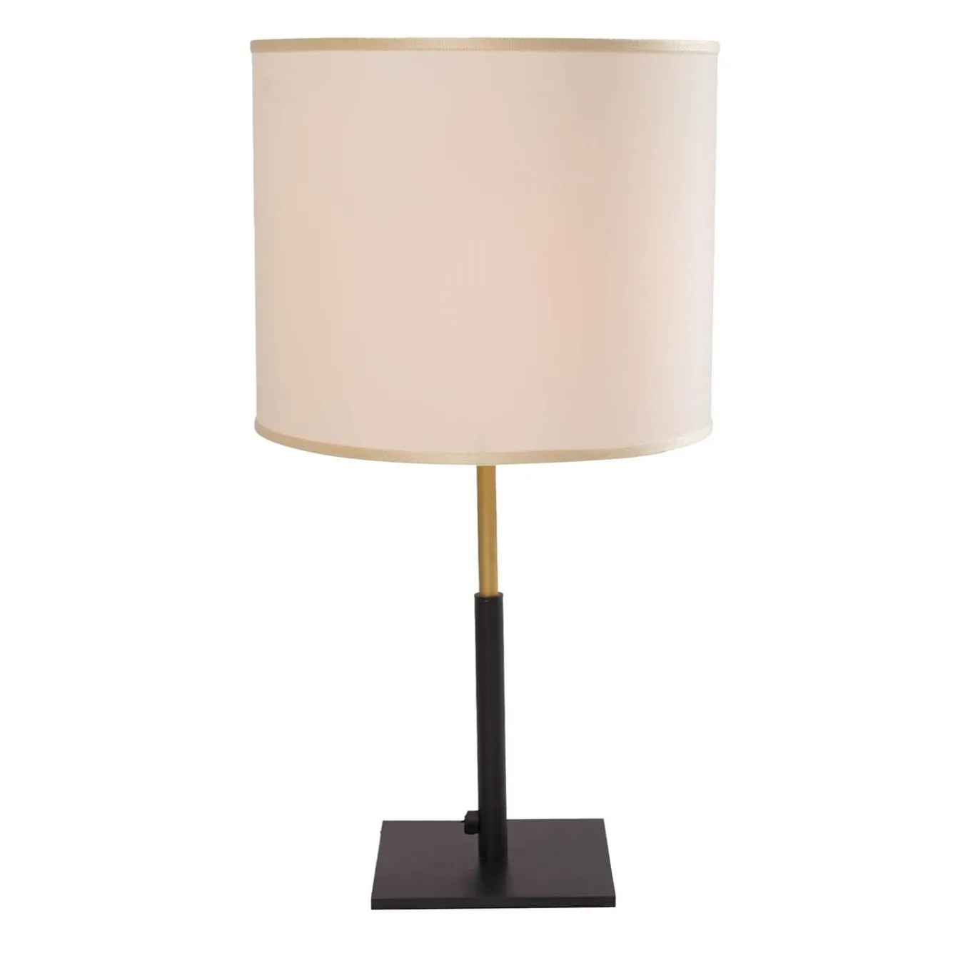 Lampada da tavolo Dafne in metallo e ottone satinato