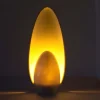 Lampada da tavolo Da Vinci in marmo bianco Sivec di ADL Atelier Design Lab