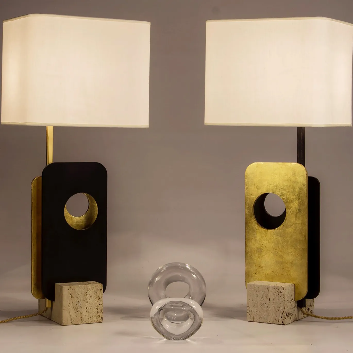 Lampada da tavolo Due Piastre