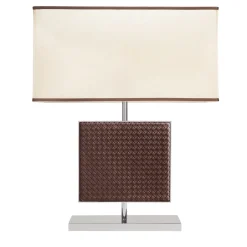 Lampada da tavolo Ebe intrecciata a mano