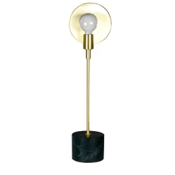 Lampada da tavolo Essential Vanessa in marmo Marquinha e ottone satinato