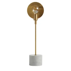 Lampada da tavolo Essential / Vanessa in marmo bianco di Carrara