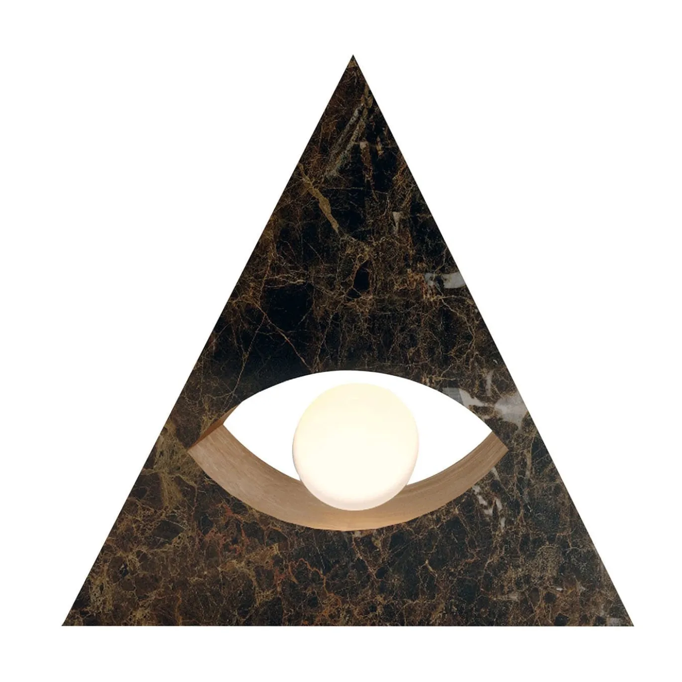 Lampada da Tavolo Eye in Marmo Scultoreo di Sissy Daniele