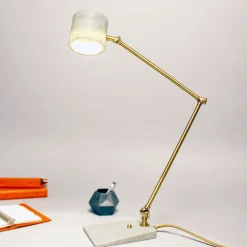 Lampada da tavolo Flamingo in marmo di Carrara