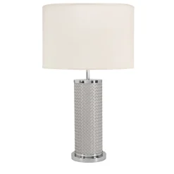 Lampada da tavolo Flavio intrecciata a mano