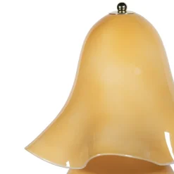 Lampada da Tavolo Frou Frou in Vetro Ambra