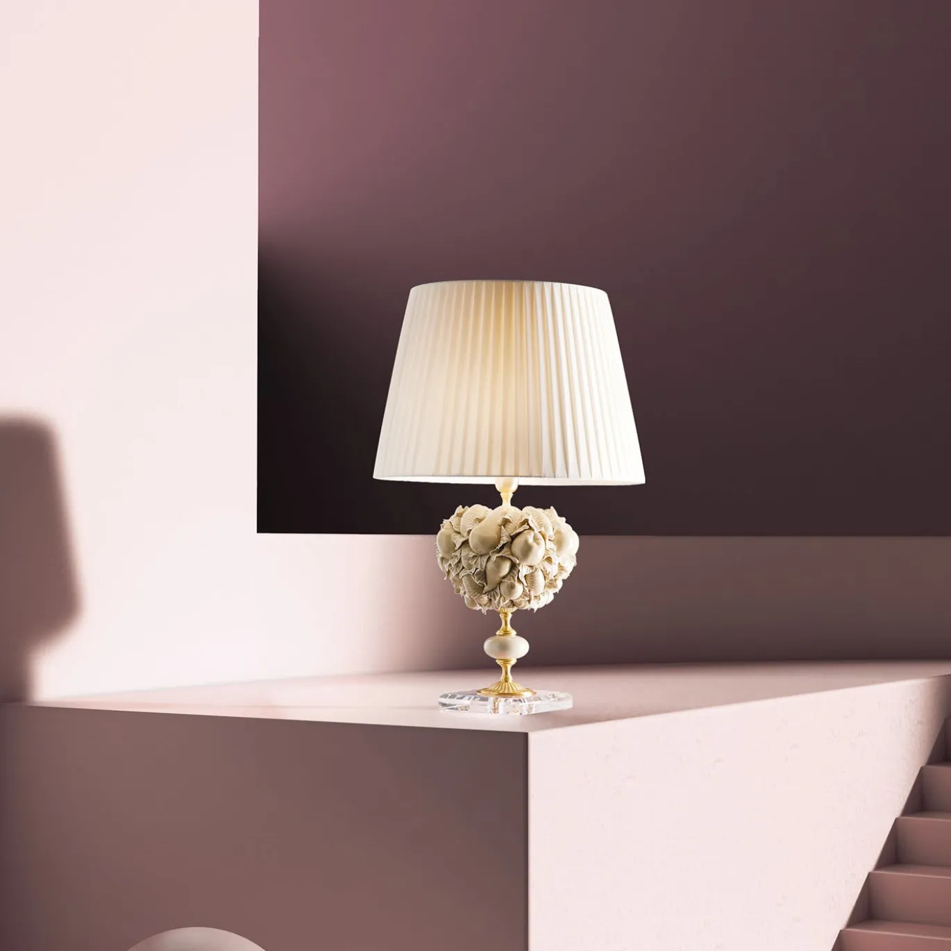 Lampada da tavolo Frutti Ivory