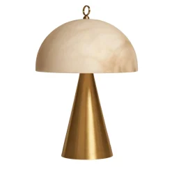 Lampada da tavolo Funghetto in ottone satinato - A