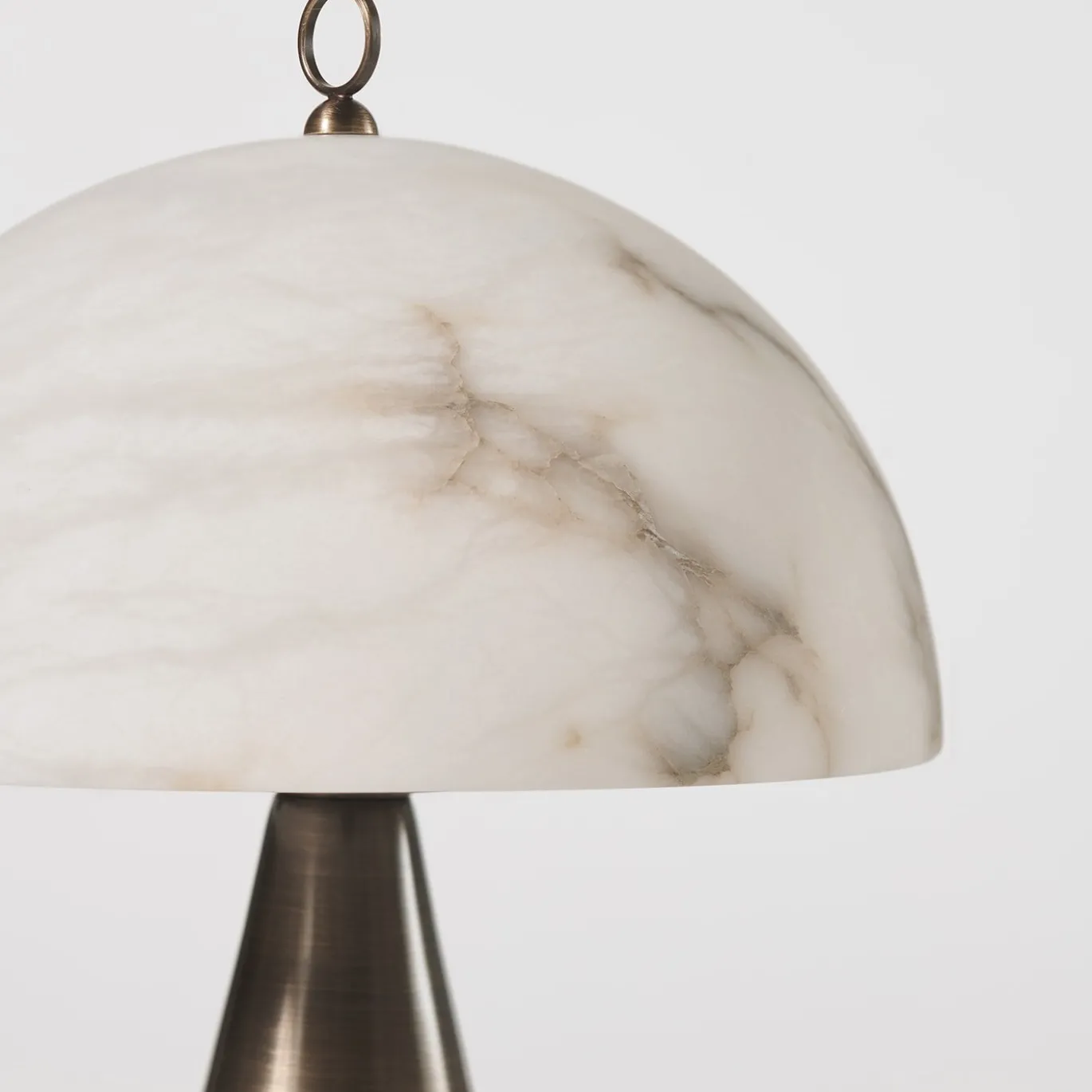 Lampada da tavolo Funghetto in bronzo spazzolato