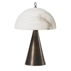 Lampada da tavolo Funghetto in bronzo spazzolato