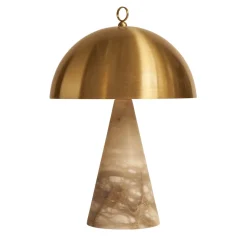 Lampada da tavolo Funghetto in ottone satinato - B