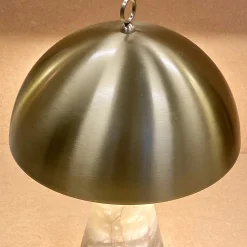 Lampada da tavolo Funghetto in ottone satinato - B