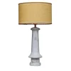 Lampada da tavolo giallo cemento