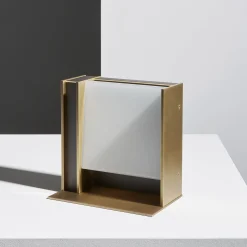 Lampada da tavolo Glam in ottone brunito