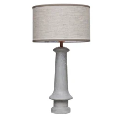 Lampada da tavolo grigio cemento