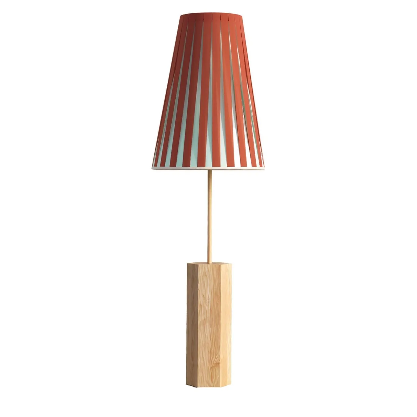 Lampada da tavolo Haute Couture giallo mattone e giallo pallido