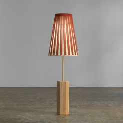 Lampada da tavolo Haute Couture giallo mattone e giallo pallido